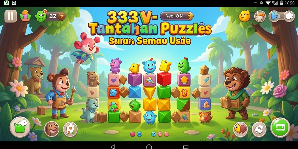 Tampilan gameplay seru dan menantang dari 333V.