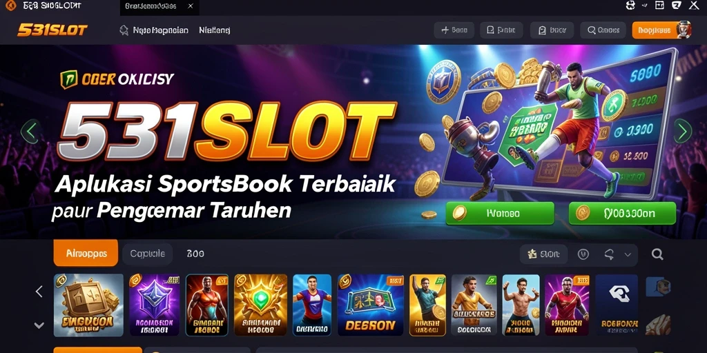 Gameplay menarik dan interaktif dari aplikasi Sportsbook 531SLOT.