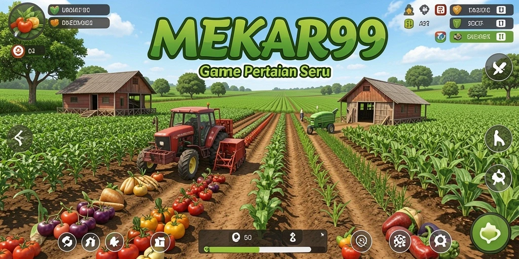 Screenshot gameplay Farming MEKAR99 yang menarik dan interaktif.