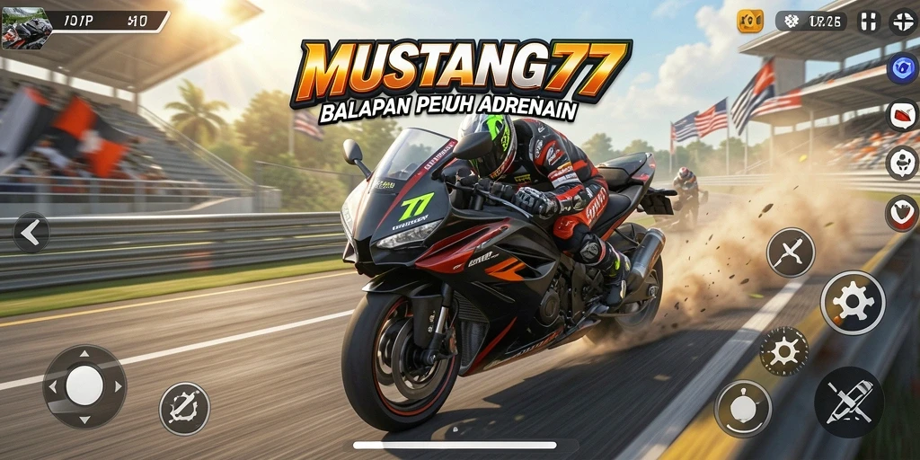 Tampilan gameplay MUSTANG77 yang mendebarkan dan memikat.