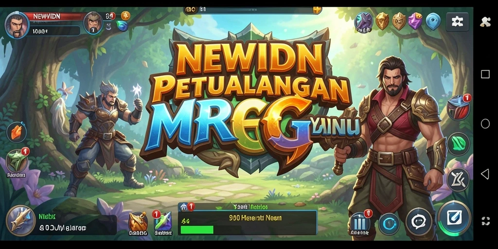 Tampilan gameplay RPG yang mengesankan dari NEWIDN yang penuh aksi.