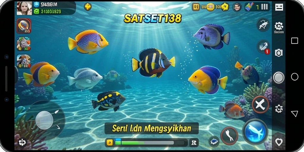 Tangkapan layar gameplay menarik dari SATSET138 menampilkan keseruan berburu ikan.